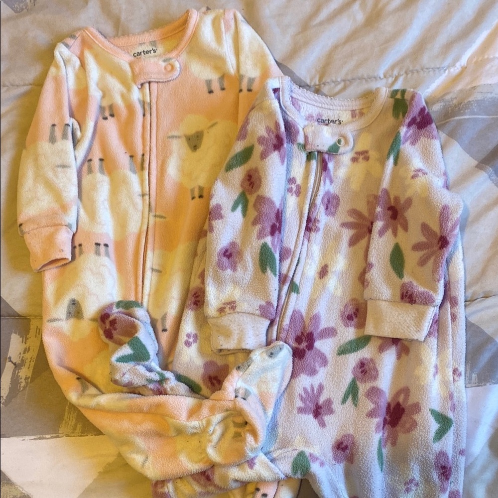 Carter's Cozy Footies One Piece in Soft Pink